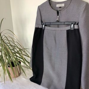 🌿 Tahiti black/white skirt & jacket combo